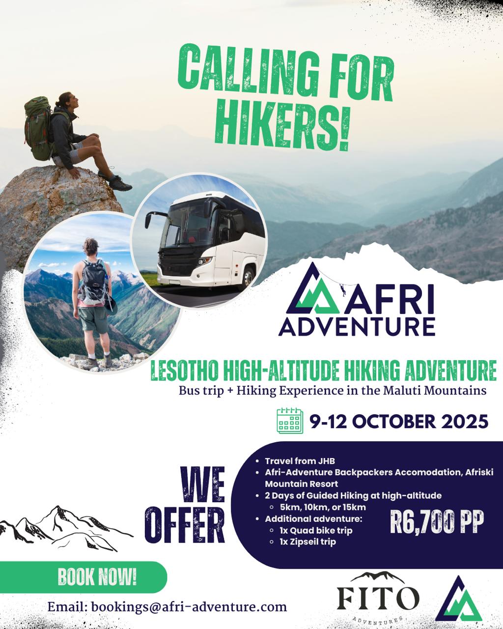 Hiking Bus Trip - Afriski